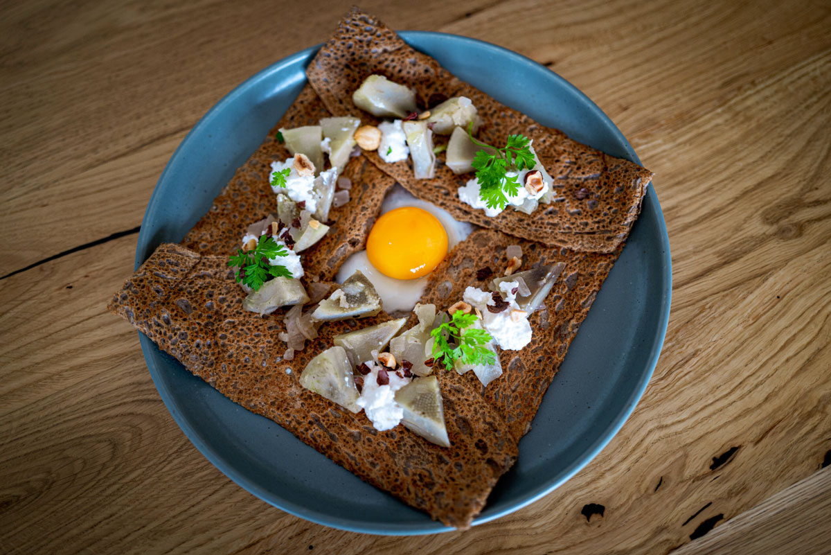 galette bretonne au beurre en brunch après le spa